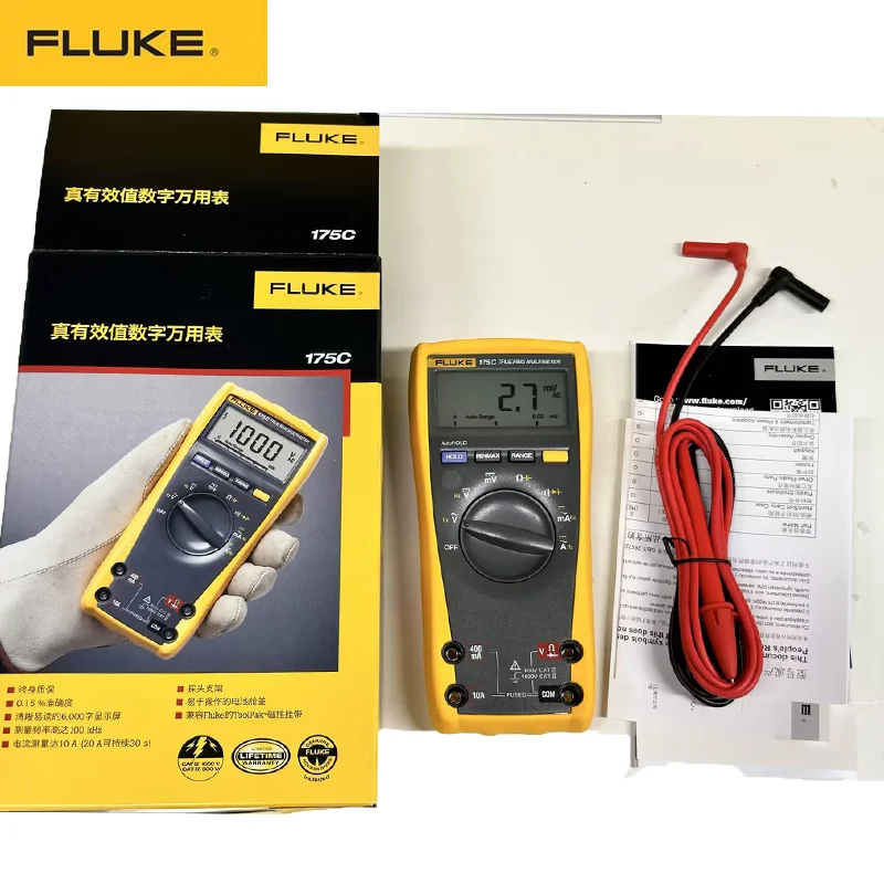 Fluke 175C Digital Multimeter Professional True RMS Multimeters testers Capacitor Checking Device