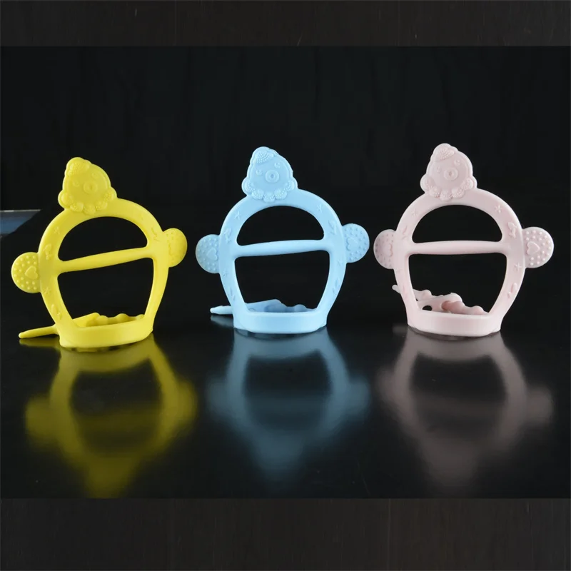 

Baby Silicone Toy Teether Boilable Bracelet Teether Thumb Anti-Eating Teether