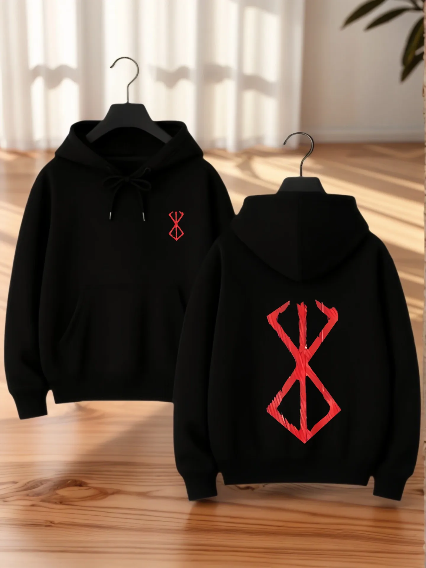 

Graphic Hoodie Women, Mountain - Print Aesthetic Design, Casual Streetwear, Cotton Blend, Casual Everyday Wear, For Young Men