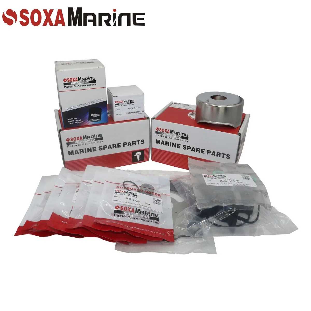 

Fit Suzuki 200 225 250 HP DF200 DF225 DF250 2011+ Maintenance Kit Outboard Water Pump Repair with Zinc Anode Gasket Oil Filter