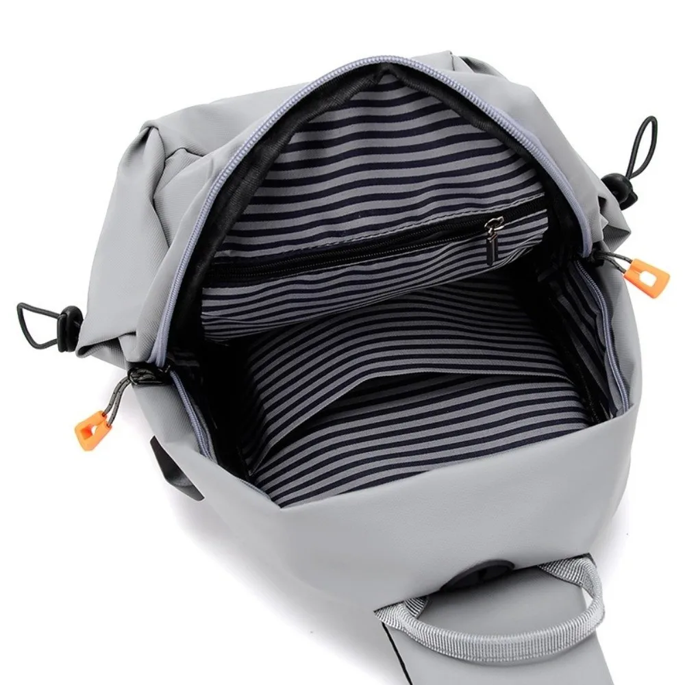 

Breathable Men's Chest Bag Adjustable Strap Usb Charged Outdoor Shoulder Bag Minimalist Large Capacity Sports Sling Bag Daily