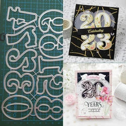 0-9 numeral Metal stencil mold Cutting Dies digit decoration scrapbook die cuts Album Paper Card Craft Embossing