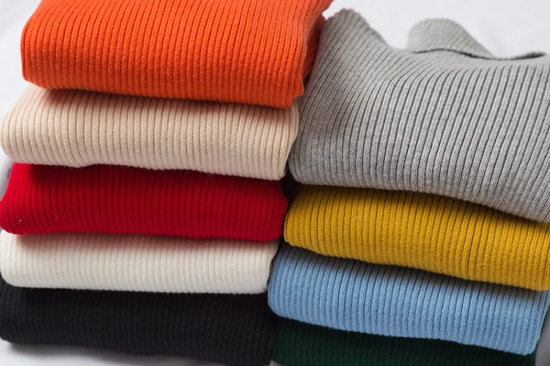 UNITIM Herbst Winter Kinder Mädchen Pullover Säugling Baby Mädchen Bonbonfarben Rollkragenpullover 1-6 Jahre Mädchen Einfache Lässige Strickwaren – Detail 18