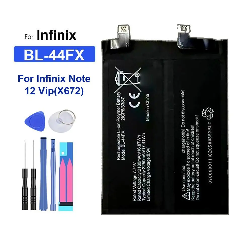 

Battery For lnfinix Note 12 Vip(X672) 3 12i 30 10 4 12 Pro 5G X5010 X601 X6716 BL-44FX BL-AW878 BL-45BX BL-49TX BL-49KX BL-49JX