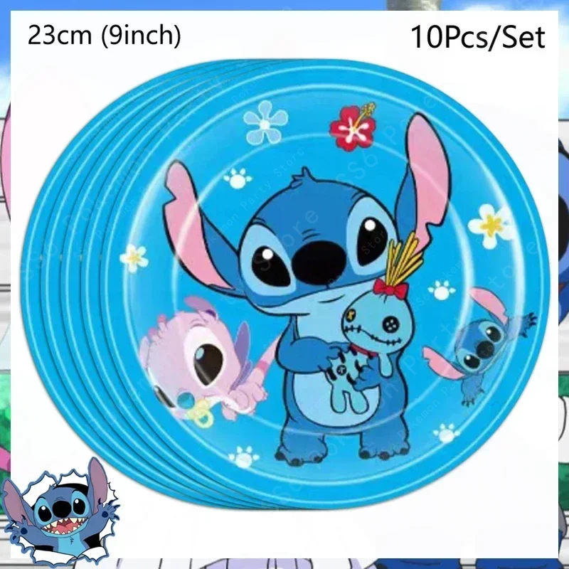 Disney Lilo en Stitch Verjaardagsfeestje Decoratie Wegwerpservies Snoepzak Tafelkleed Papieren beker Bord Servetbenodigdheden Kit