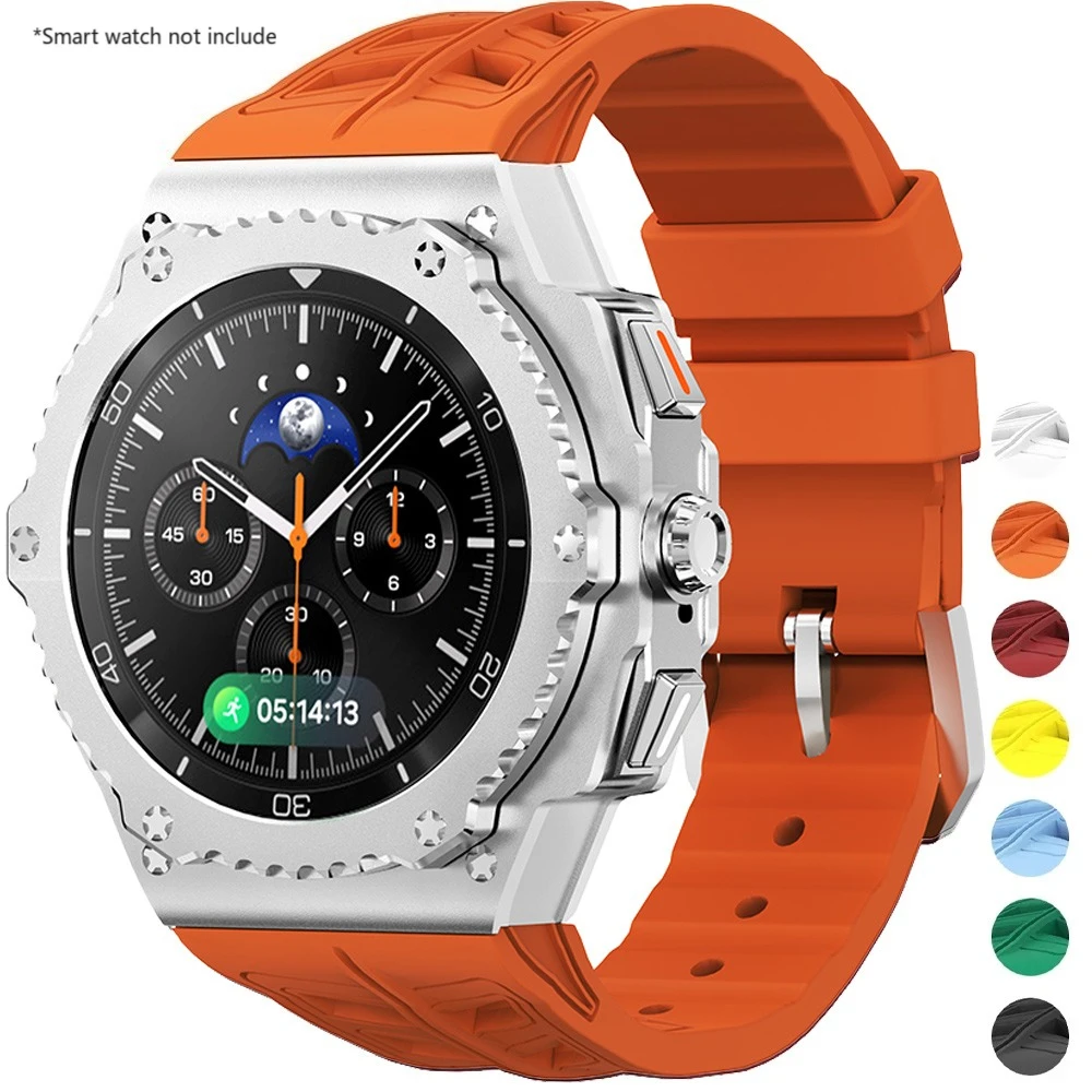 

Набор для модификации премиум-класса для Samsung Galaxy Watch 8 Classic 46 мм: корпус из нержавеющей стали, силиконовый ремешок, аксессуары для самостоятельной сборки Galaxy