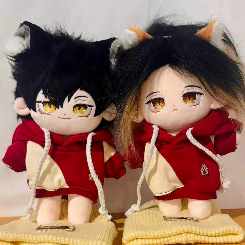 

20cm Anime Haikyuu!! Tetsurou Kuroo Kenma Kozume Anime Figures Plush Dress Up Cotton Dolls Toys Stuffed Cartoon Clothes Gifts