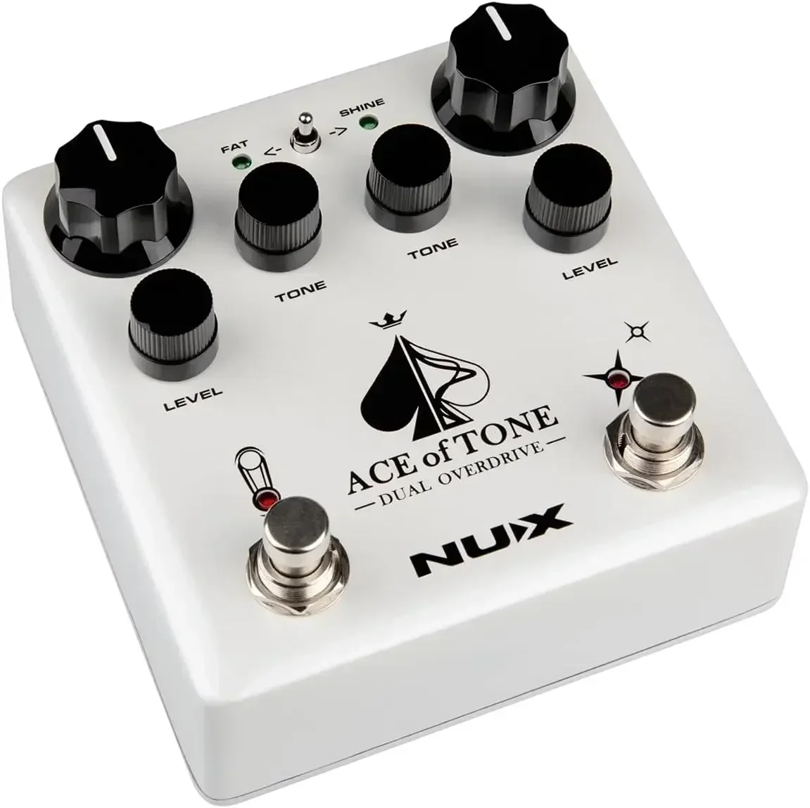 دواسة NUX Ace of Tone NDO-5، تأثيرات الجيتار الكهربائي، دواسة ذات محرك مزدوج، دواسة تأخير مكدسة