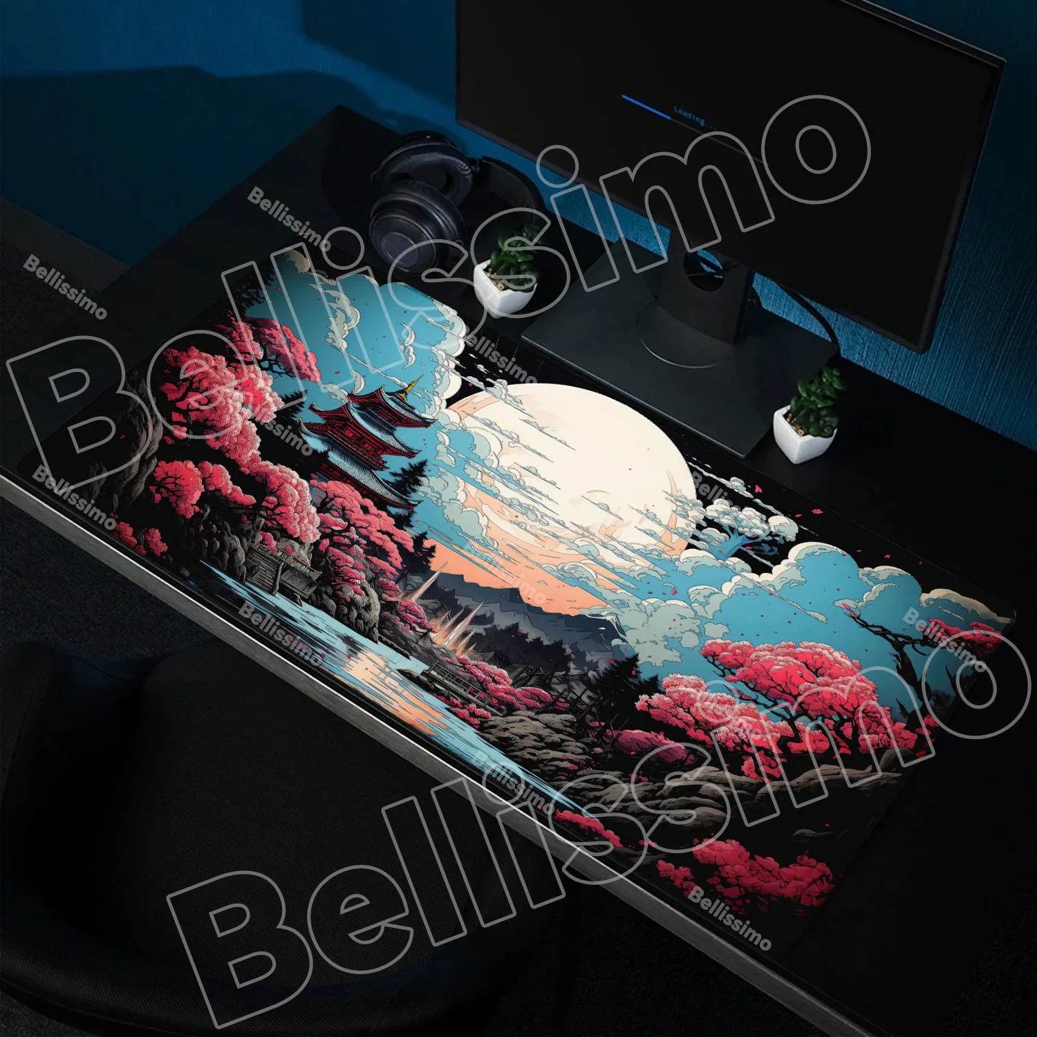 

HD Print Rubber Mouse pad landscape mountain sunset cartoon Mouse Pad PC Accessory Extended Pad Mouse Computer Non-slip Carpet