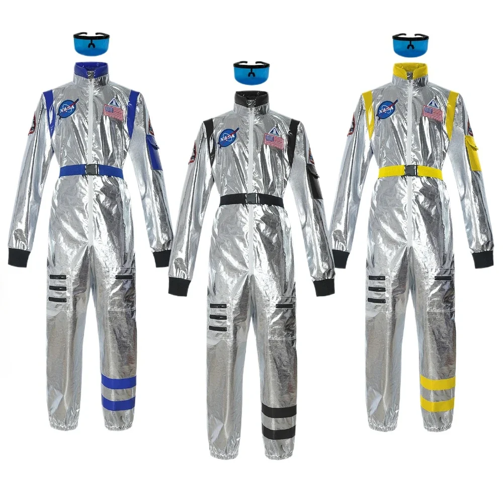

Костюм для косплея d'astronaute argenté pour enfants et для взрослых, Costume d'astronaute pour hommes et femmes, combinaison spatial