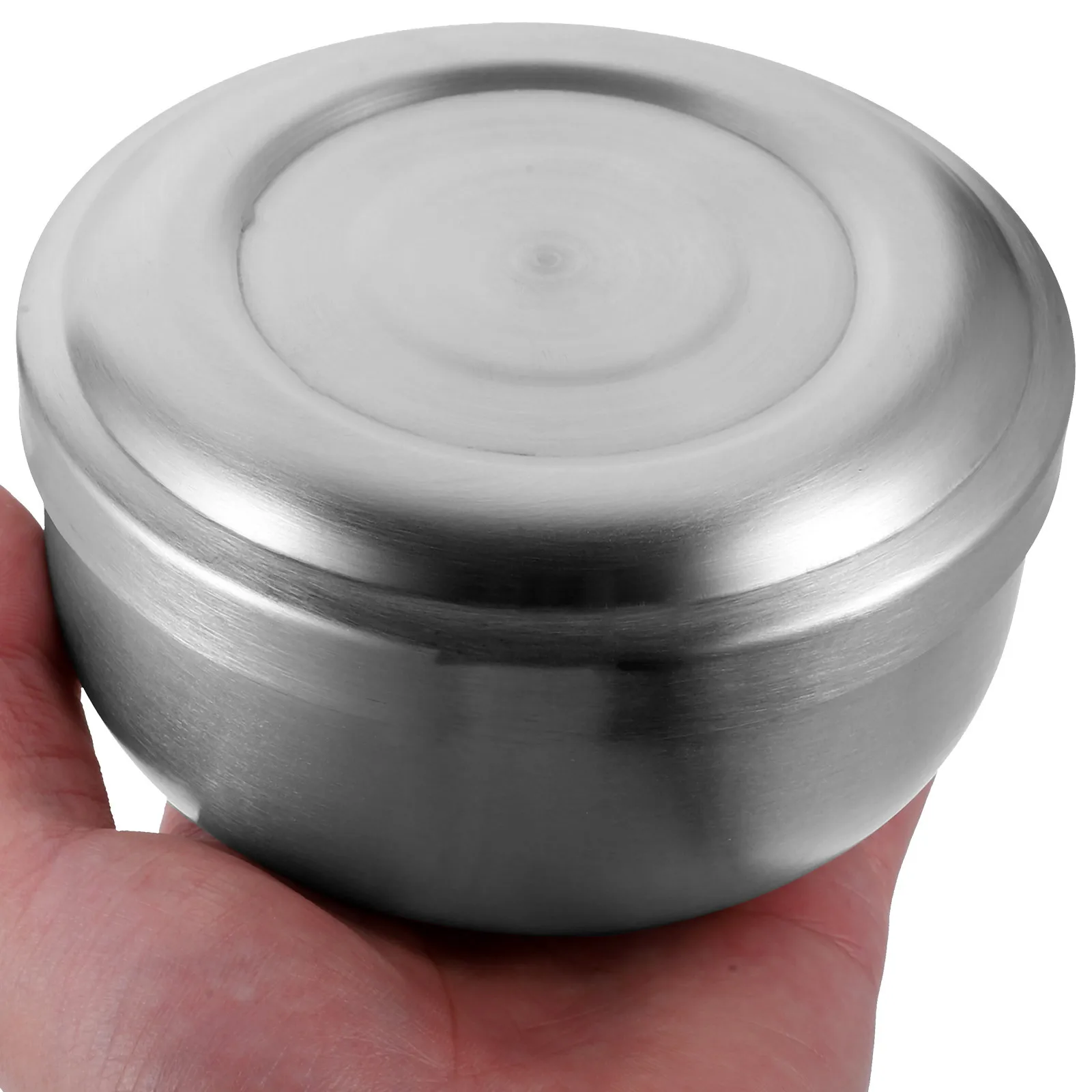 Premium Men Shaving Bowl with Lid Stainless Steel Soap Cream Cup Foam Lather Mug Smooth Shave Grooming Essential