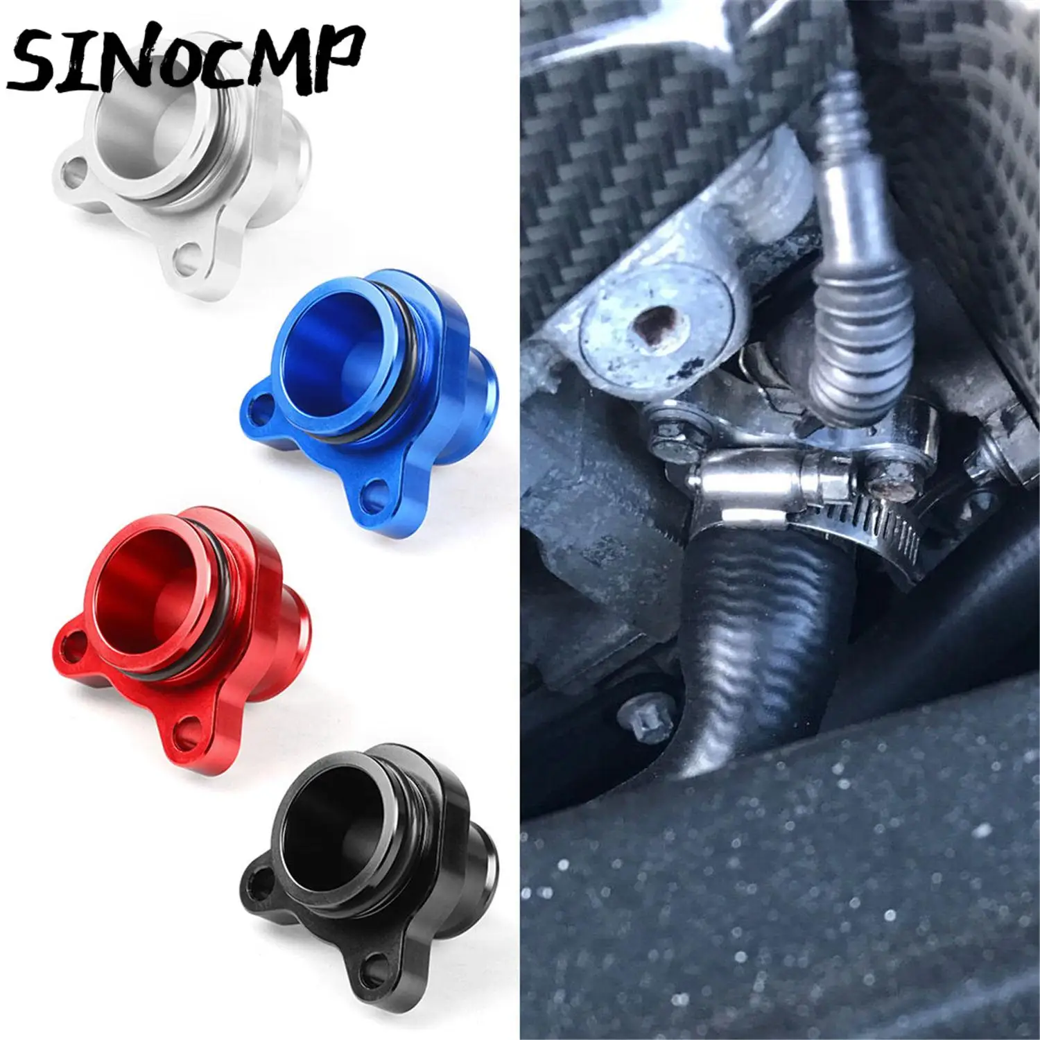 

1 комплект 11537541992 11537544638 красный водяной шланг, замена фитинга для BMW N52 N53 N54 335i 335, автомобильные детали