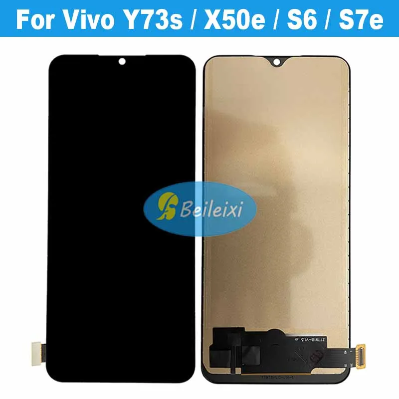 For Vivo S6 S7e V1962A V2031EA LCD Display Touch Panel Screen Digitizer Assembly For Vivo Y73s X50e V1930 V2031A LCD