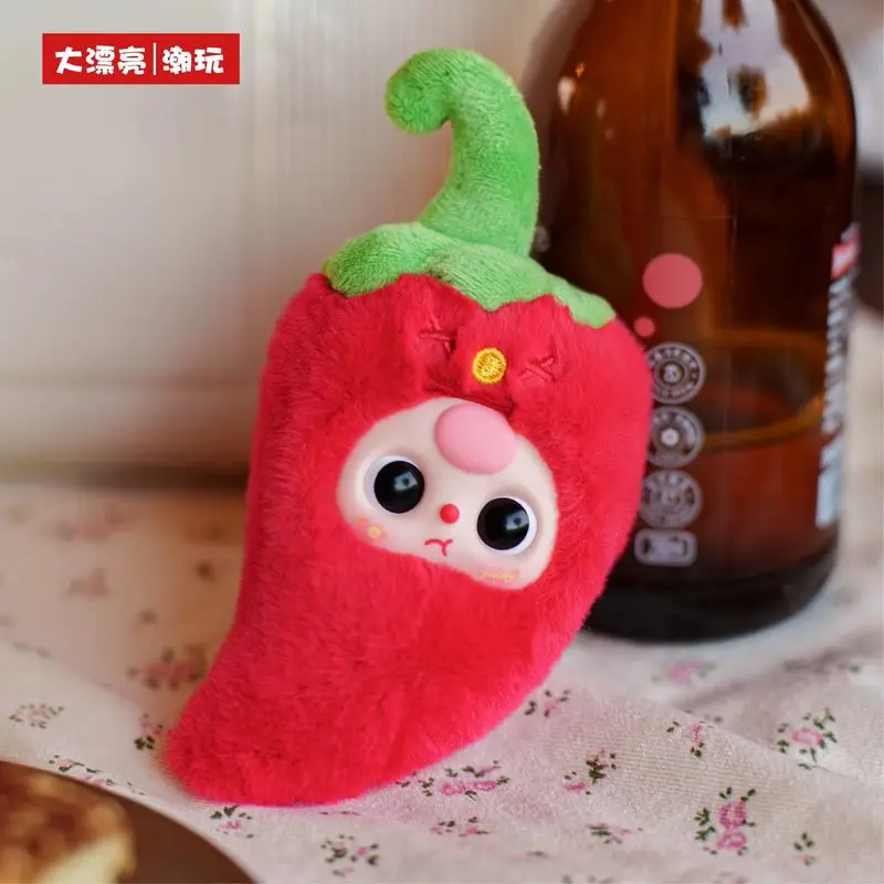 Детские три больших рота, серия для еды, слепая коробка, милые куклы для жарки, креветки, энергичная кукла с перцем, кавайная сумка, подвеска, украшения, подарки-сюрпризы