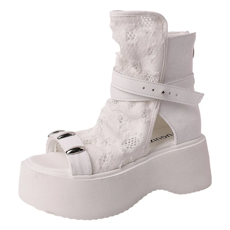 2026 New Trend Summer Boots Women's Sandals Fashion High Heels Platform Designer Shoes Women Pumps Dress Sandalias De Mujer