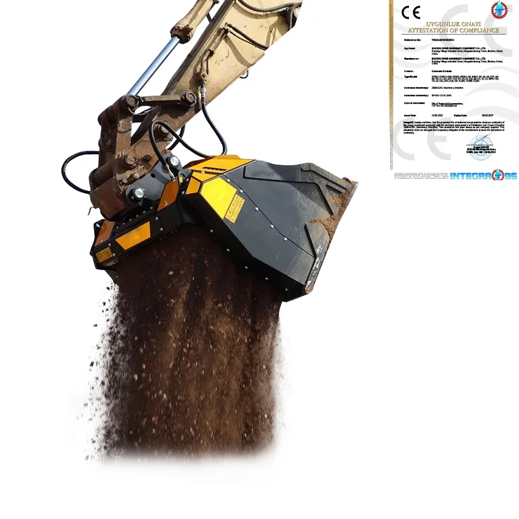 Baggeraufsätze Screening Bucket Crushing Outlaw Padding Buckets