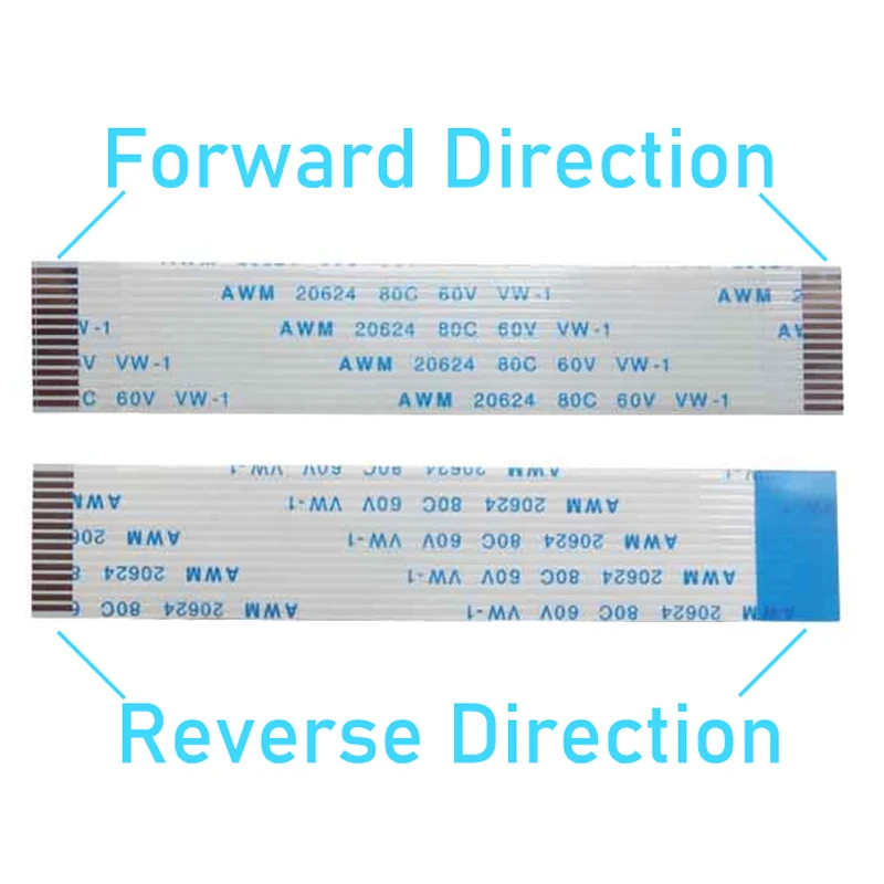 5PCS FPC FFC Ribbon Flexible Flat Cable 4/5/6/8/10/12/14/16/18/20/30/40Pin Pitch 0.5MM 1.0MM A-Type Wire Length
