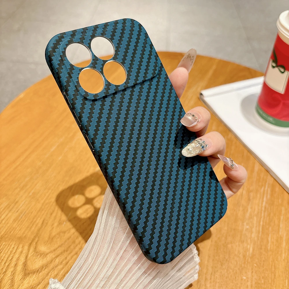 

Чехол из углеродного волокна для Xiaomi Poco F8 Ultra Super Thin Hard PC Shell Poco F8 Pro с защитой от отпечатков пальцев Fundas Poco F6 F7 Ultra