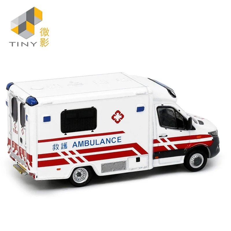 Tiny 1:76 Ben-chi Sprinter Ambulance L47 Alloy Simulation Model Car