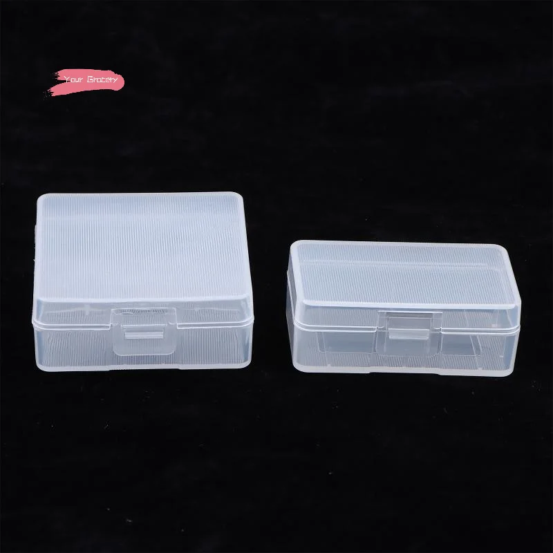 Y-5Pcs 9V Battery Transparent Plastic Storage Box Case Holder Cell Container Multimeter Microphone Toy