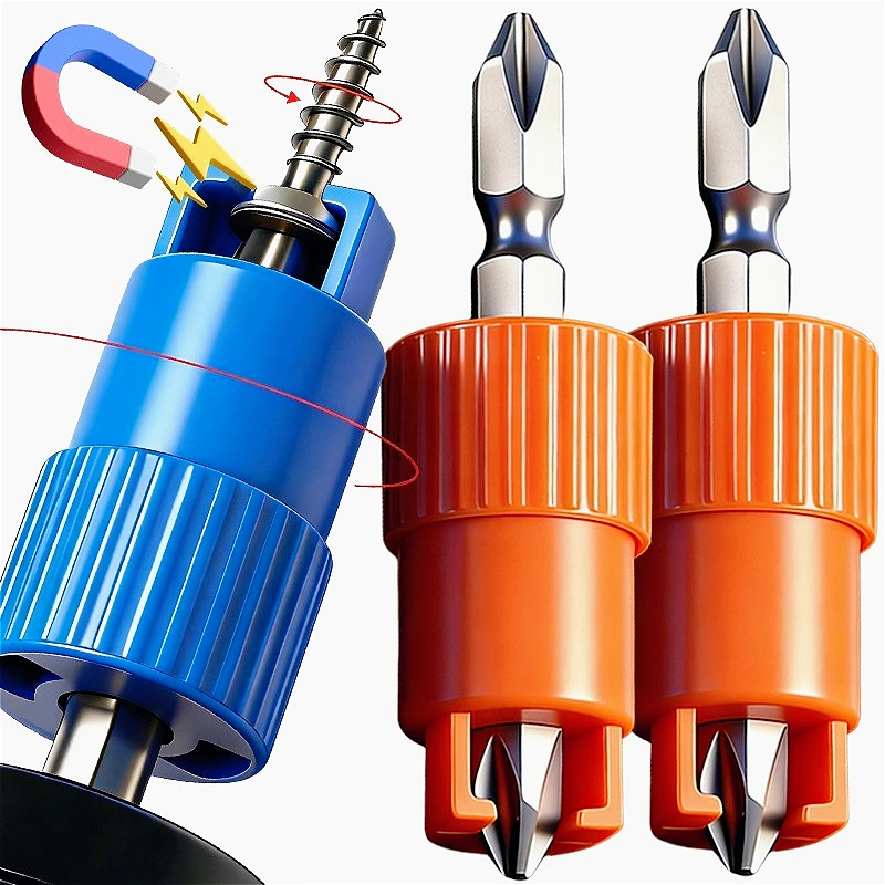 

Magnetic Screwdriver Bit Alloy Steel DIY Woodwork Fixed Drill Bit Head Anti-Slip Drywall Screw Installation Bits Tool Accessory
