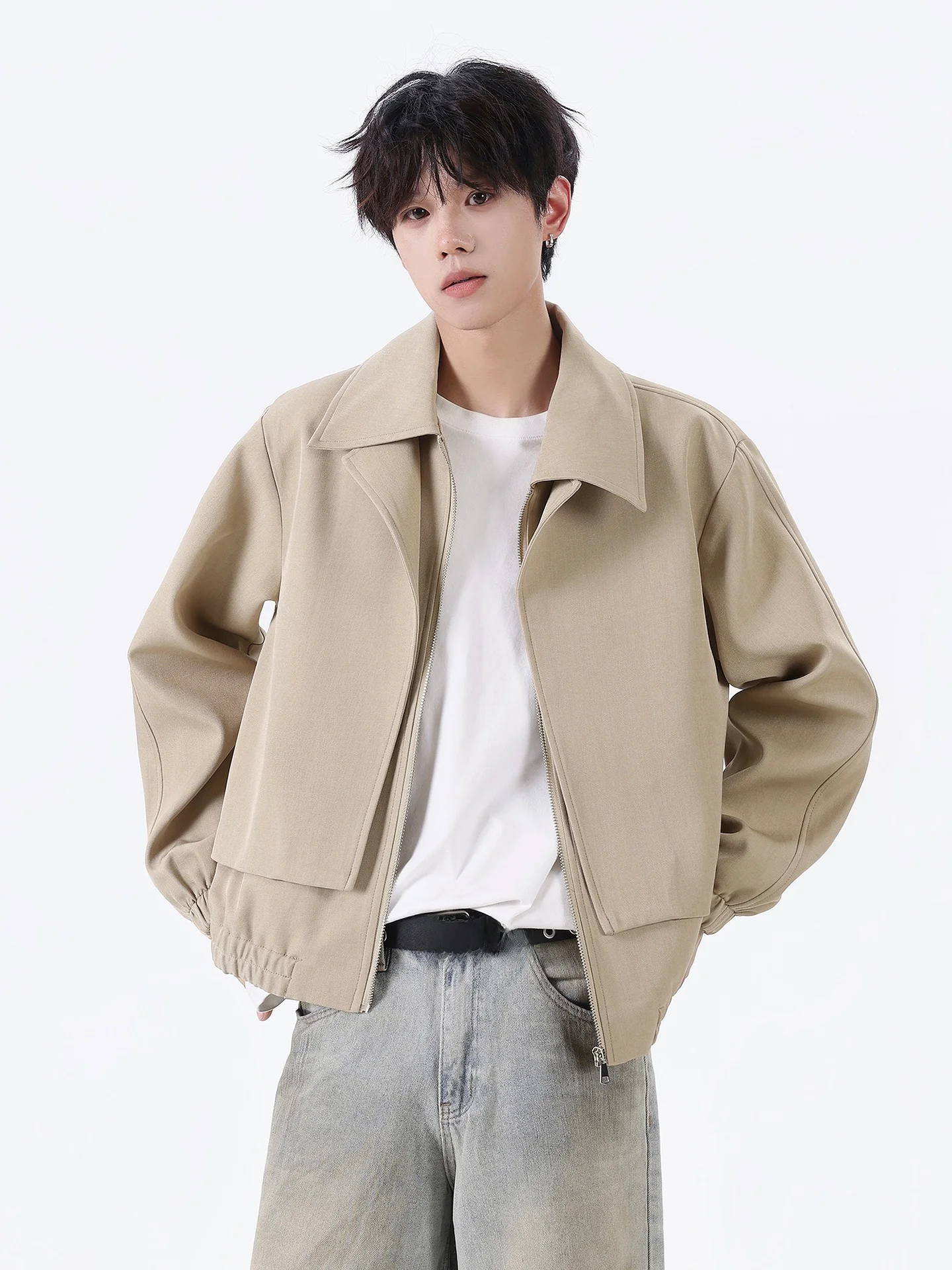 

Cleanfit ort Casual Jaet ex Youth (3) Sle Splice Design Свободная осенняя верхняя одежда для пар