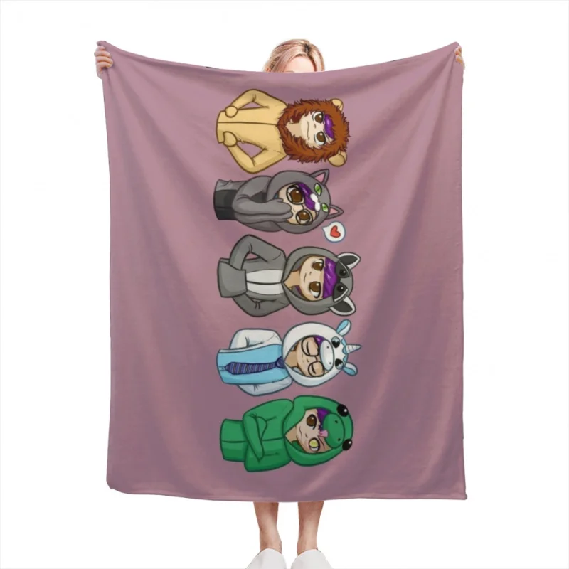 Sanders Sides Onesies  Core 4  Deceit Throw Blankets Soft Velvet Blanket Travel Bedding Fleece Blanket