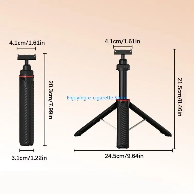 Ausziehbarer Stativ-Selfie-Stick für Action 3/4, Schnellwechselbasis, verstellbar – Detail 6