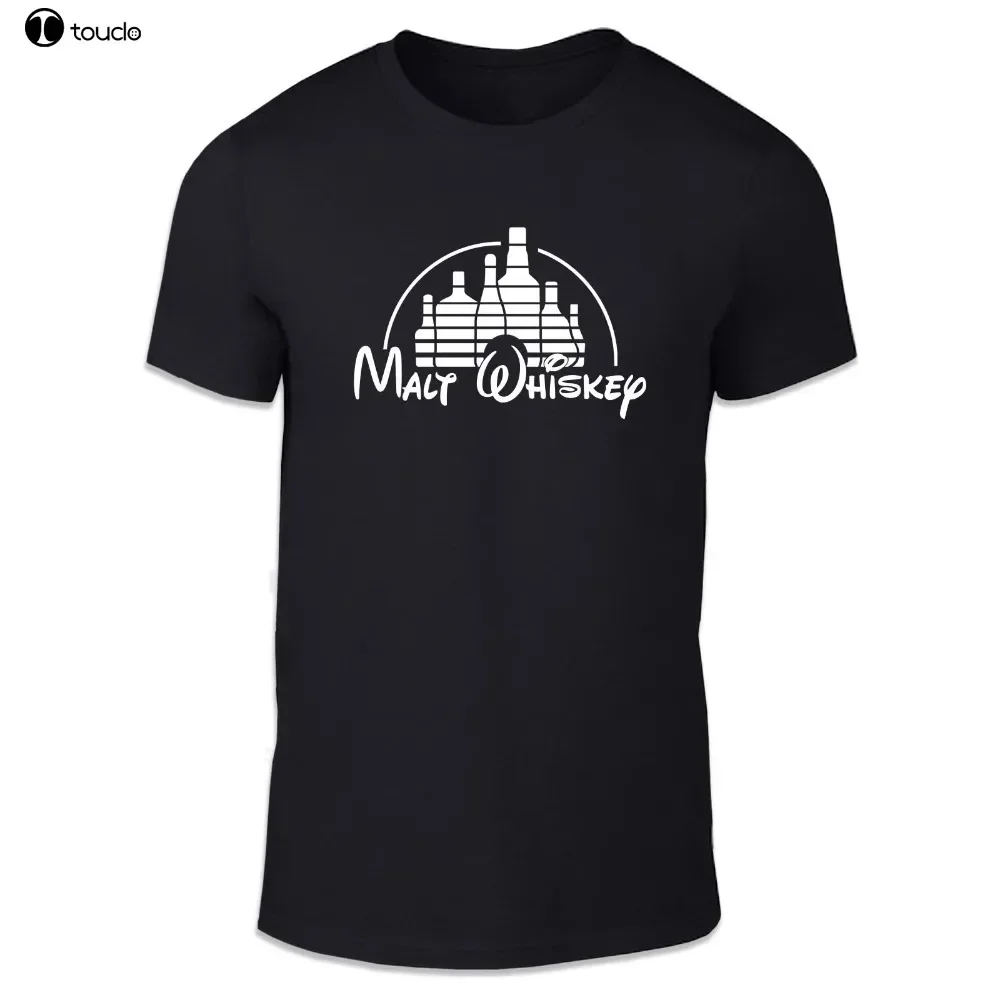 Summer Round Neck T-Shirt  Fashion Malt Whiskey Castle