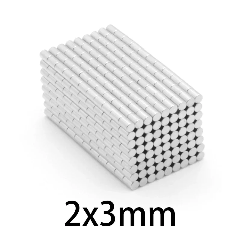 2x3mm Round Sheet Magnets  N35 Neodymium Rare Earth Micro NdFeB Super Strong circle Powerful Magnet 2*3mm