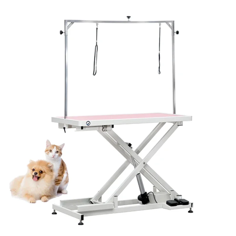 SY-W048-1 PET Beauty Equipment Dog Show Pet Grooming Table Electric Lifting Foldable Dog Stainless Steel Grooming Table