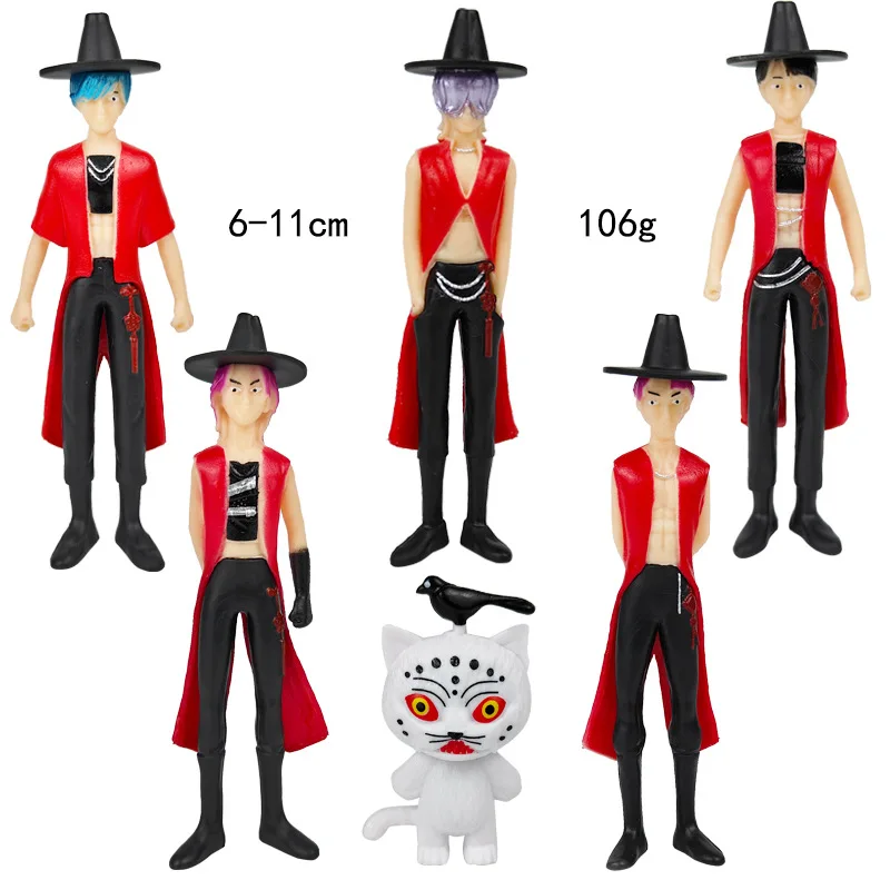 

Rumi/Mira/Zoey Action Figure Kpop Demon Hunters Anim Figure Toy Derpys Tiger Rumi Mira Zoey Sussy Figurine Doll For Fans Gift