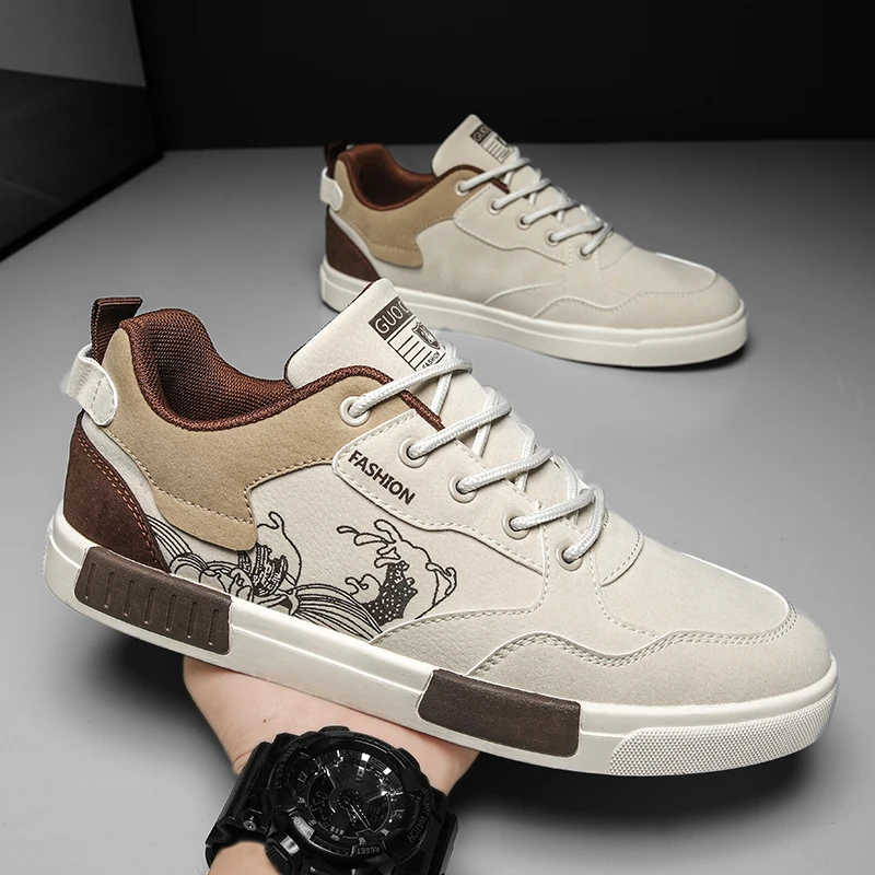 

Мужская обувь. Новинка 2024, летние мужские кроссовки с низким вырезом. Водонепроницаемые противоскользящие удобные износостойкие повседневные туфли большого размера.