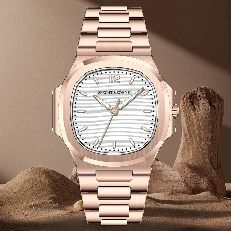 Specht & Shne New Arrival 7188 Women Quartz Watch 35MM Ultrathin Stainless Steel Sapphire Crystal Classic Wristwatch Waterproof
