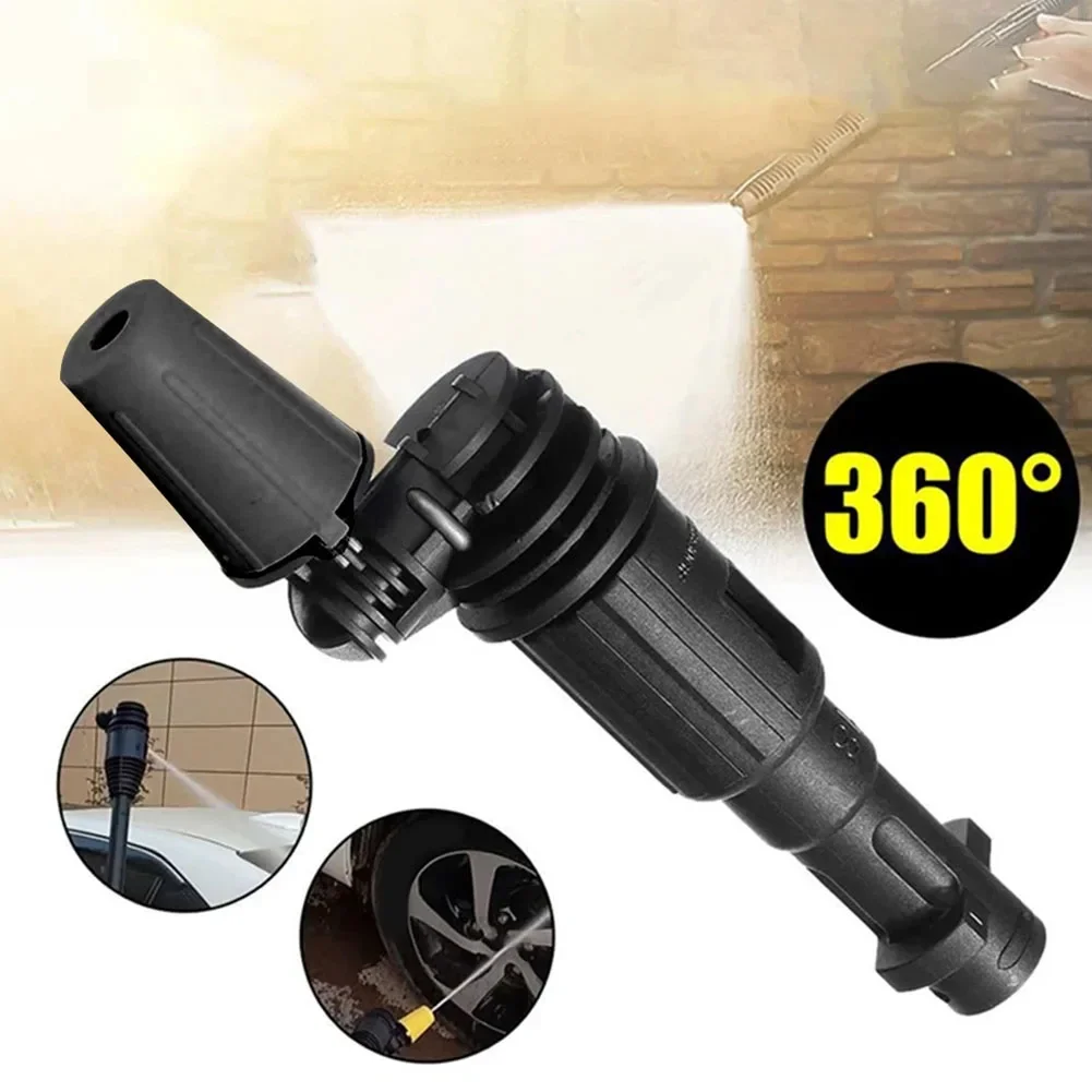 Turbo Nozzle Adapter 360 Rotating Nozzle Efficient Dirt Removal Nozzle Sprayer Adapter User-friendly Operation