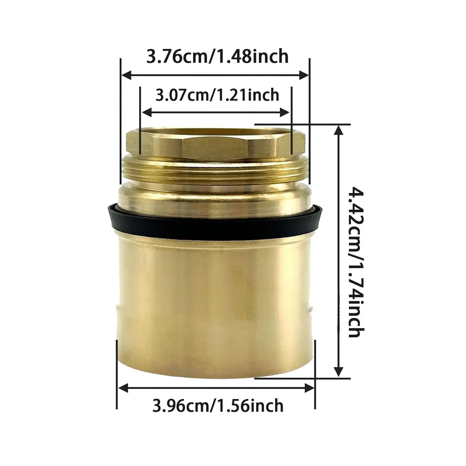 

Faucet Bonnet Nut Brass RP51503 Household Attachment Leakproof Hardware for Kitchen and Lavatory Repair
