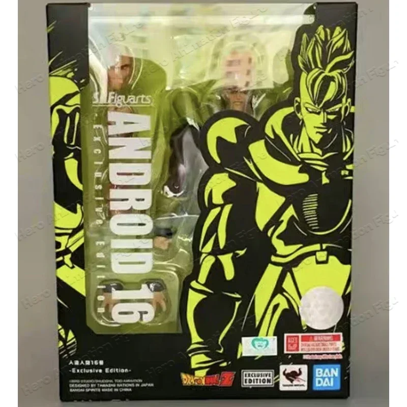 

100%Original In Stock Bandai Dragon Ball Z S.H.Figuarts SPIRITS Android No.16 Action Figures PVC Gifts Collectible Model Toys