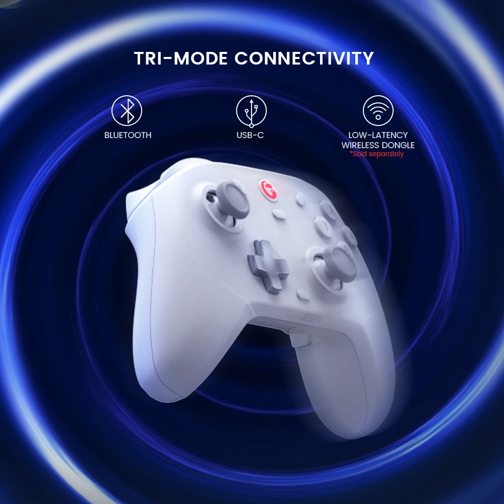 GameSir T4 Cyclone Pro Wireless Switch Controller Gaming Gamepad with Hall Effect for Nintendo Switch iPhone Android PC Joystick