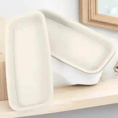 

3pcs Flowerpot Bottom Plastic Rectangular Water Trays Anti-Leak Durable Uv Resistant Gardening Trays Bonsai Balcony Plant Pot