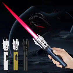 Briquet à jet de torche à turbine coupe-vent en métal Planet Lightsaber, briquet à gaz butane, outil de soudage pour barbecue et cigare, odorà 360 °, extérieur