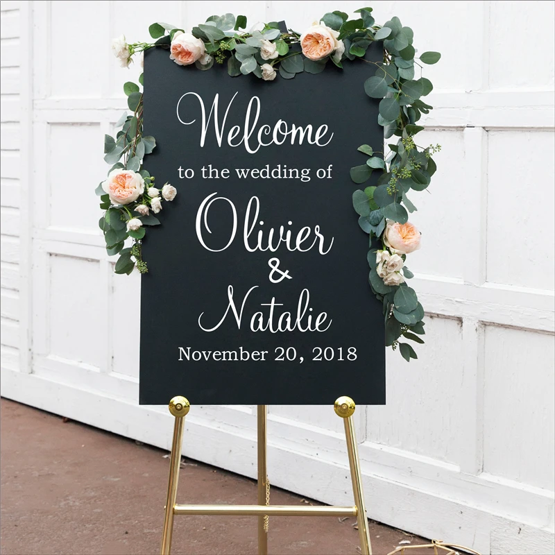 1 pc nice marriage Chalkboard Sticker Personalized Text Wall Stickers Modern Fashion Wall Sticker Decal Creative Stickers