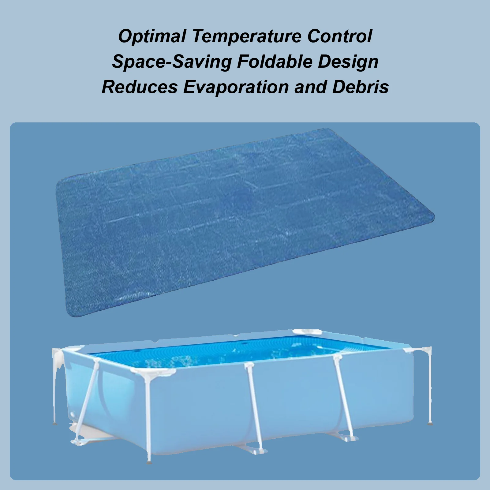 

Swimming Pool Cover Solar Summer Waterproof Pool Tub Dust Outdoor PE Bubble Film Blanket Accessory Pool Cover Dropshipping