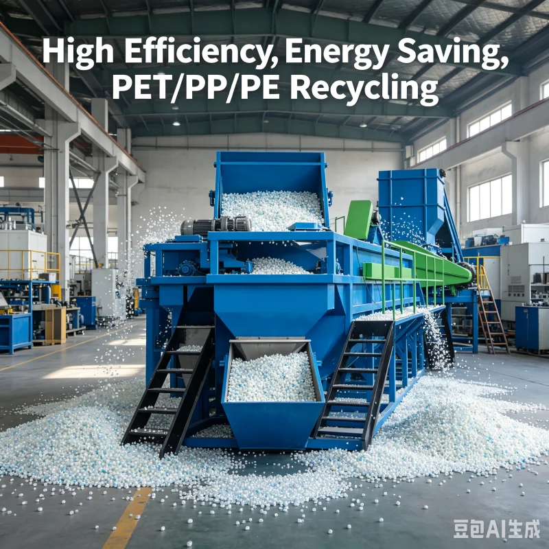 Large Scale Commercial Energy Saving Thermal Heating Washing Tank Perfect For Crushed Plastic Flakes Recycling Washing Plant