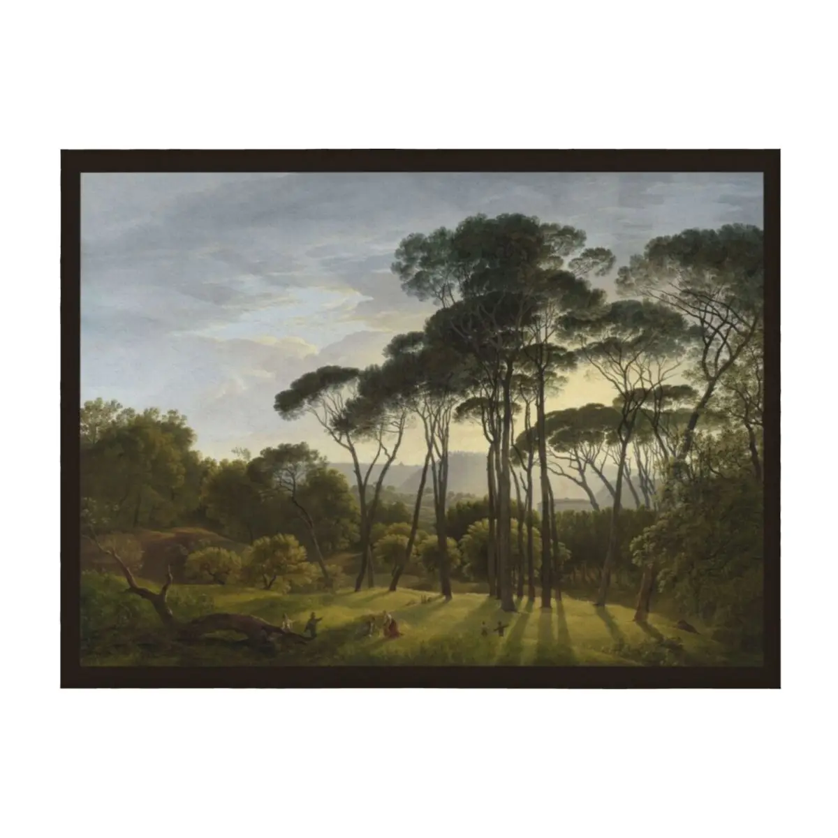 

Italian Landscape with Umbrella Pines by Hendrik Voogd Throw Blanket warm winter Giant Sofa Stuffeds Winter beds Blankets