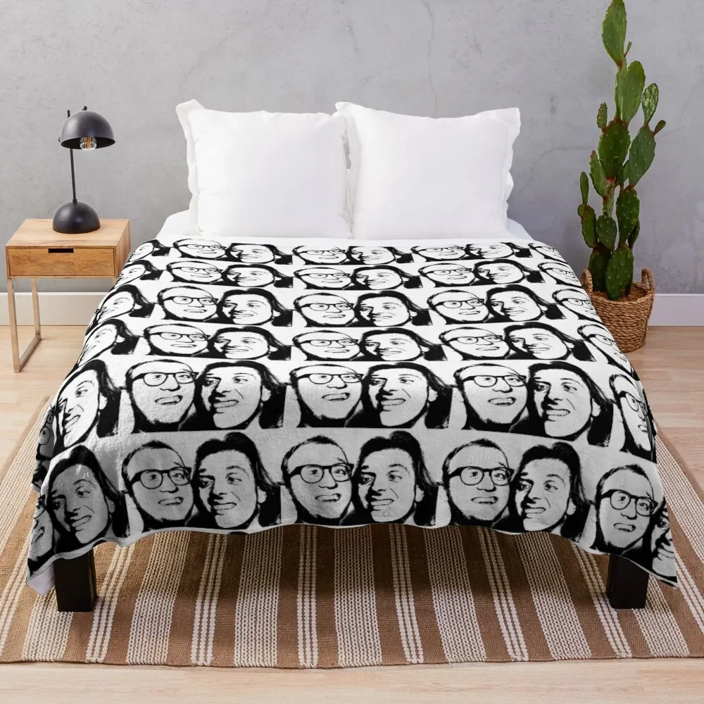 

Rik mayall and Ade edmondson Throw Blanket Soft Shaggy Stuffeds Blankets