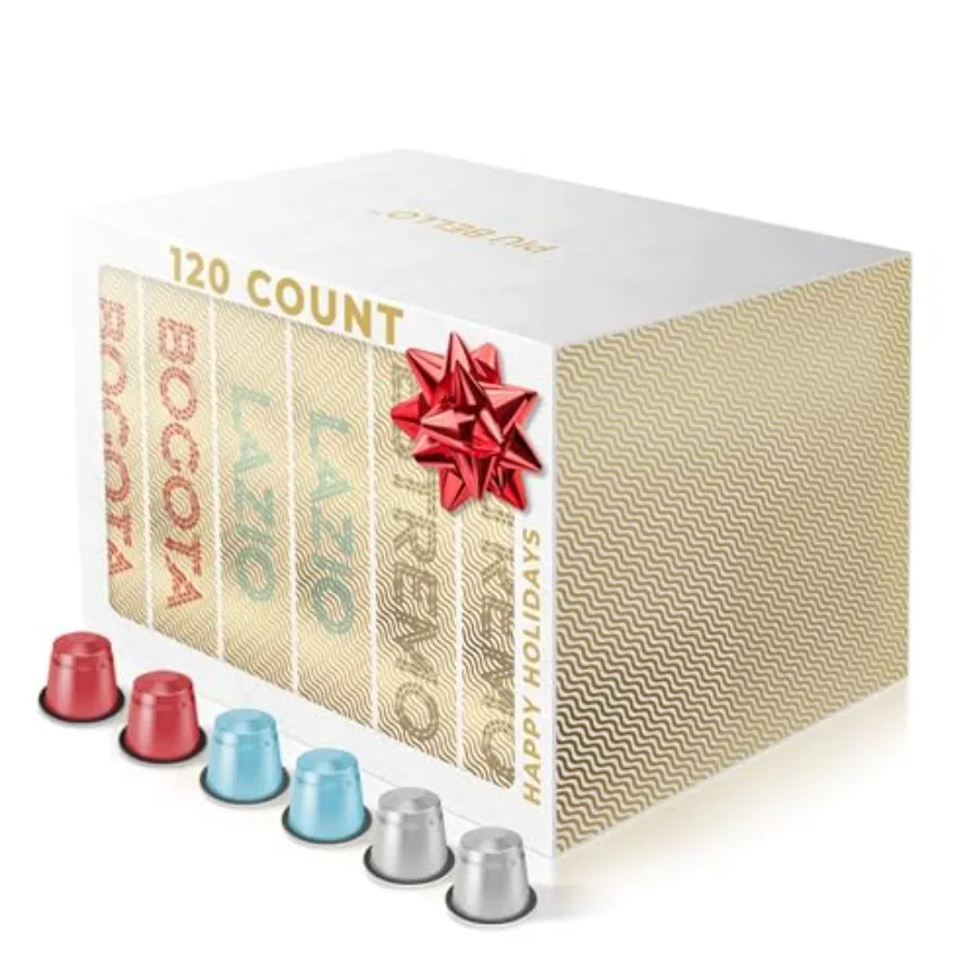 Cápsulas de Café Espresso Compatibles con Máquinas Nespresso Originales, con 3 Sabores: Tostado Oscuro, Baja Acidez, Rico y Equilibrado