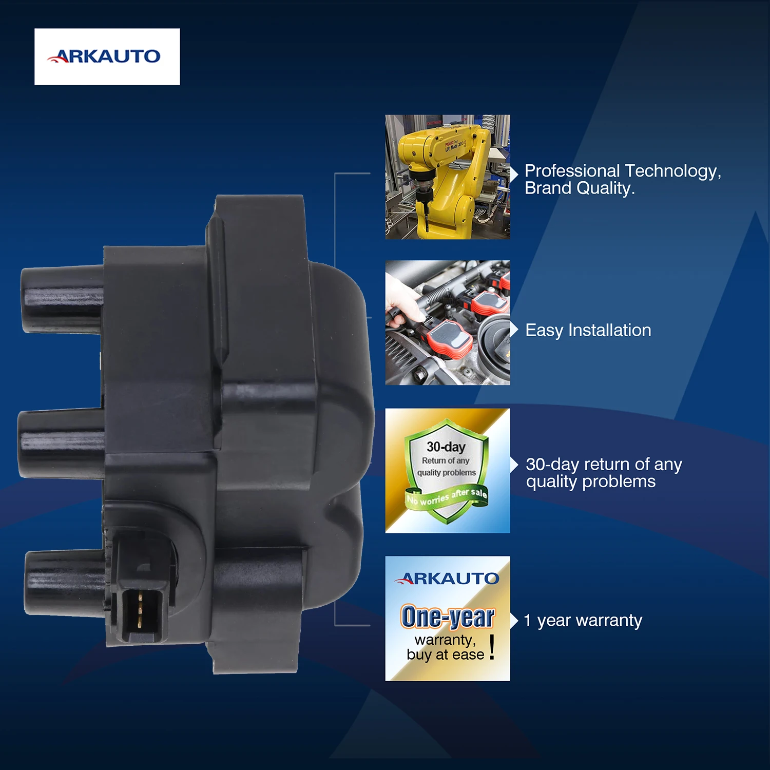 1 قطعة ARKAUTO ملف الإشعال حزمة UF545 ل ألفا روميو 145 فيات برافا لانسيا دلتا بروتون ساغا كيا هوندا أكورد سبورتاج L4