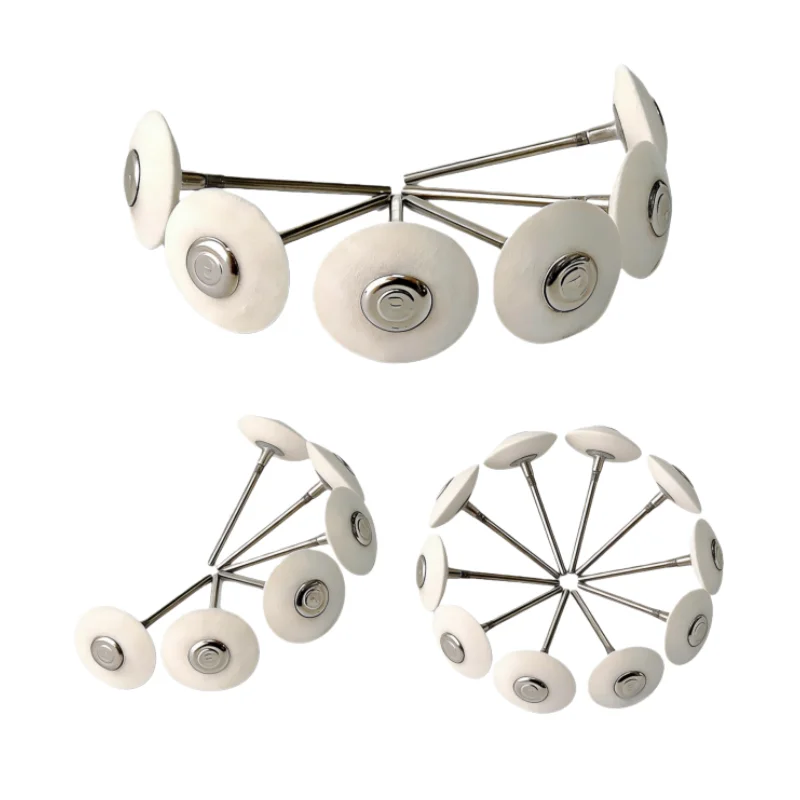 

10 шт. стоматологических полировочных кругов с хвостовиком 2,35 мм, полировально-шлифовальные головки, войлочные диски для полировки коронок, мостовидных протезов и зуботехнических работ