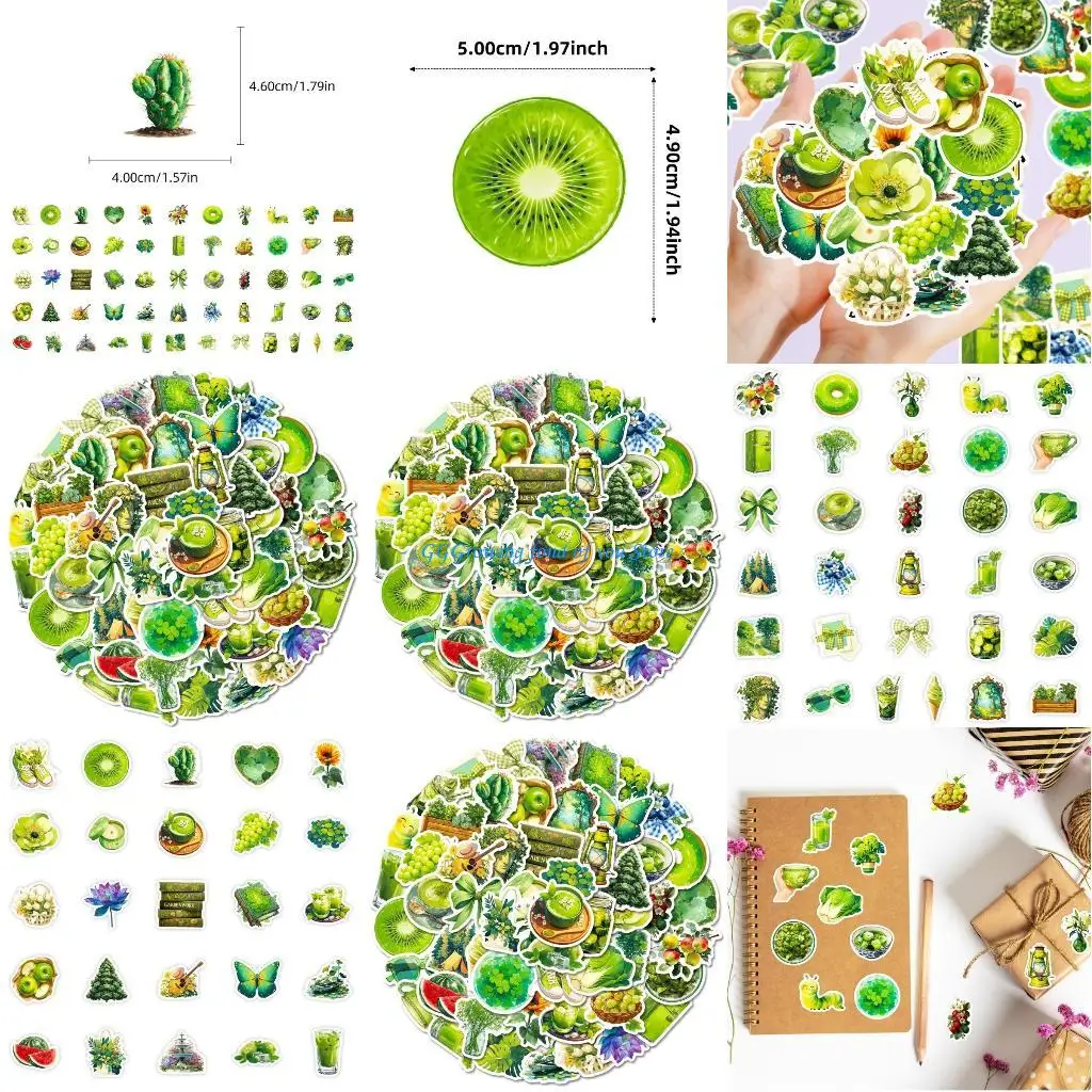 

H9EB Artistic Decors Sticker Scrapbooking Sticker Decorative Sticker Adhesive Sticker for Luggage Glass Planners Notebook