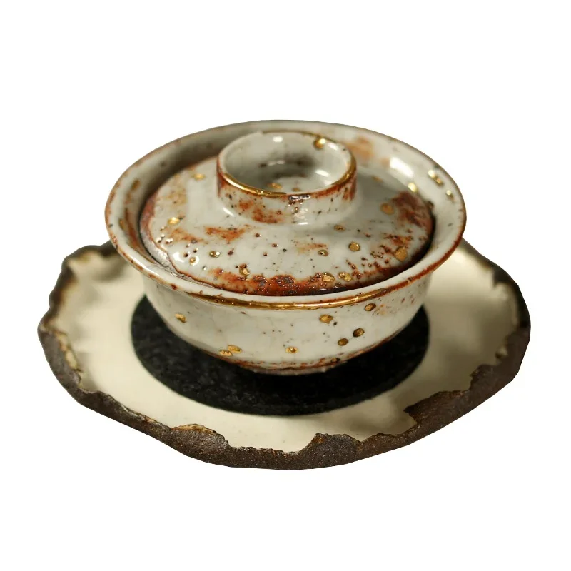 Burning set making bowl, ceramic creative three talent cover cup 2